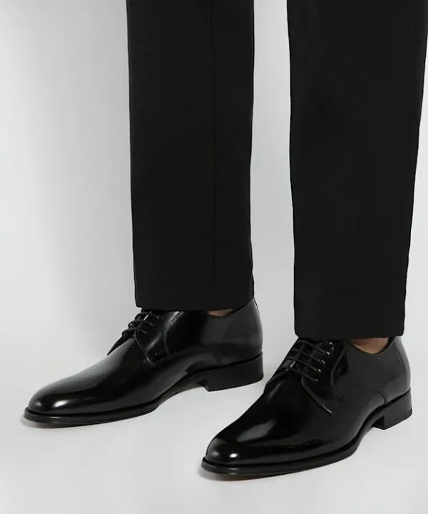 Dune London Smart Shoes Salisbury Black Premium Leather Derby Shoes Dune London Black Leather 8211 Men