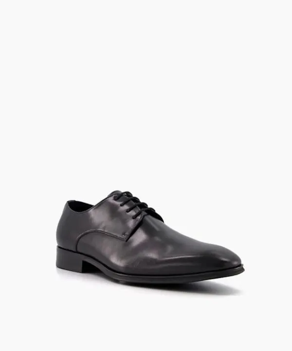 Dune London Smart Shoes Satchel Black Wide Fit Leather Gibson Shoes Dune London Black 8211 Men