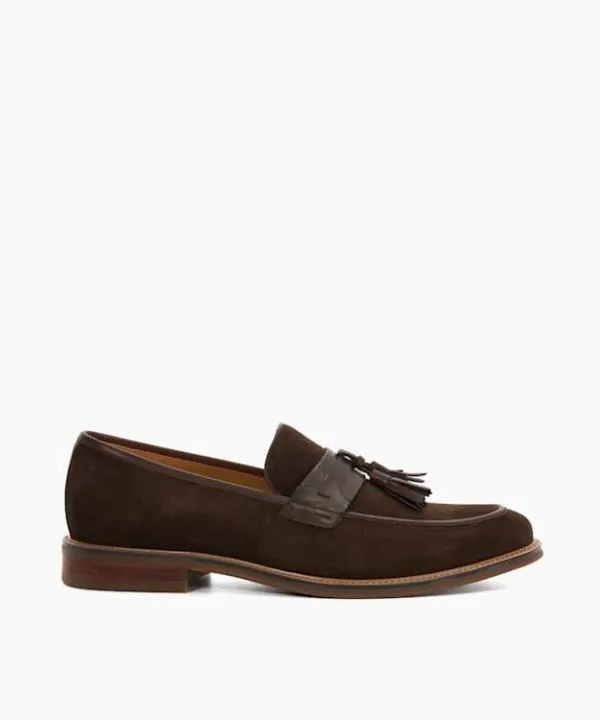Dune London Smart Shoes Simley Brown Leather Contrast Sole Tassel Loafers Dune London Brown 8211 Men Dune London Smart Shoes Simley Brown Leather Contrast Sole Tassel Loafers Dune London Brown 8211 Men