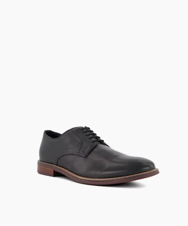 Dune London Smart Shoes Stanley Black Leather LaceUp Shoes Dune London Black 8211 Men