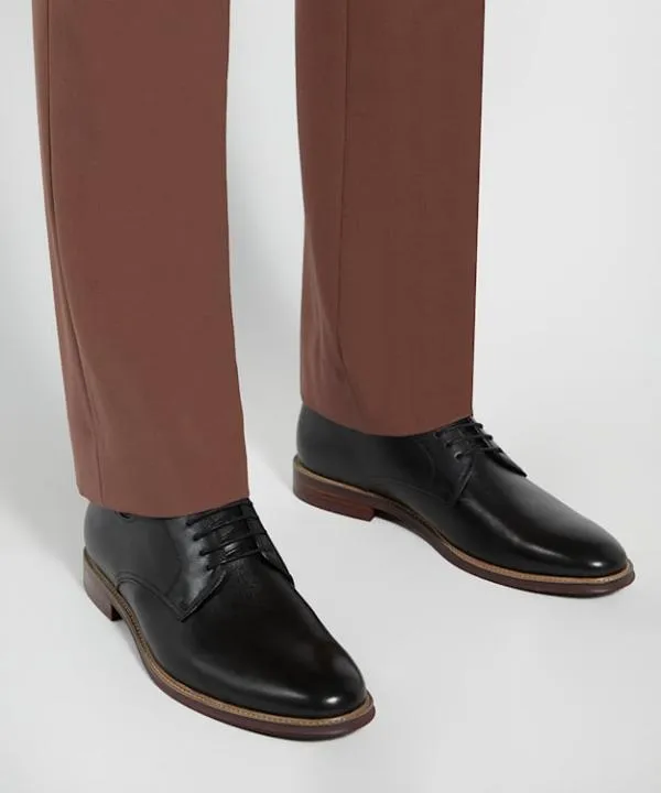 Dune London Smart Shoes Stanley Black Leather LaceUp Shoes Dune London Black 8211 Men