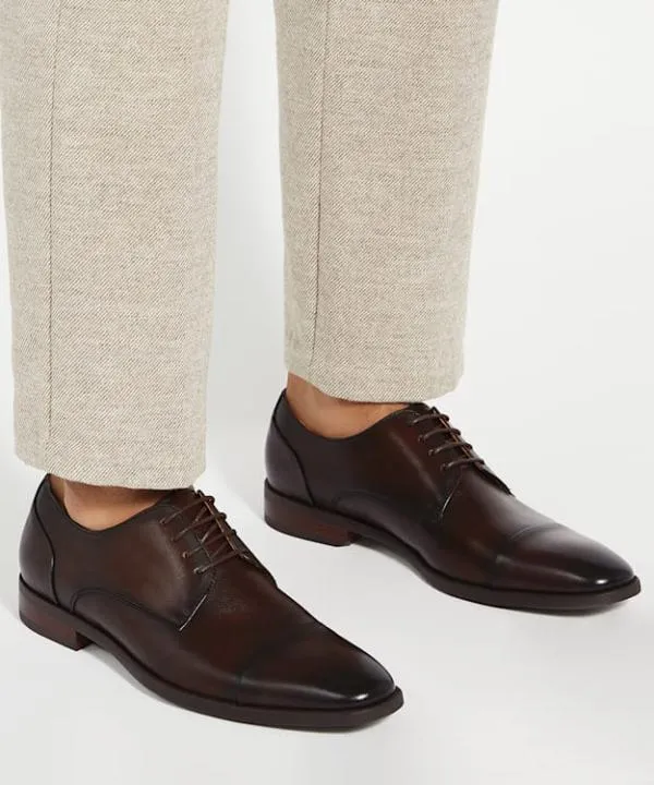 Dune London Smart Shoes Suffix Brown Leather Toe Cap Lace Up Derby Dune London Brown 8211 Men Dune London Smart Shoes Suffix Brown Leather Toe Cap Lace Up Derby Dune London Brown 8211 Men
