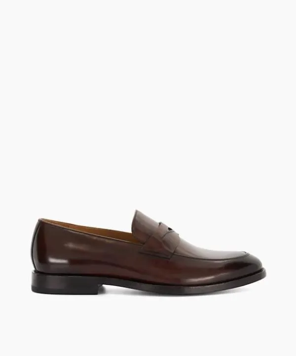 Dune London Smart Shoes Surrey Brown Leather Penny Loafers Dune London Brown 8211 Men Dune London Smart Shoes Surrey Brown Leather Penny Loafers Dune London Brown 8211 Men