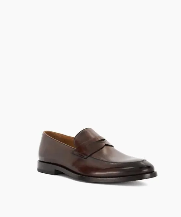 Dune London Smart Shoes Surrey Brown Leather Penny Loafers Dune London Brown 8211 Men Dune London Smart Shoes Surrey Brown Leather Penny Loafers Dune London Brown 8211 Men