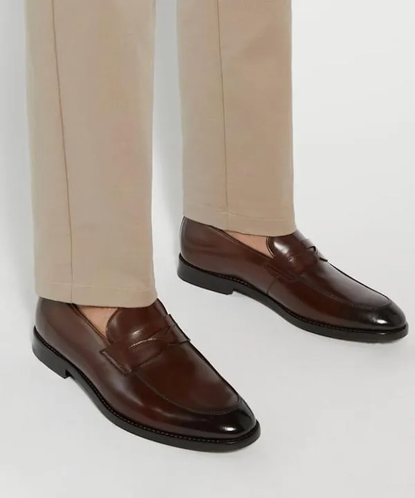 Dune London Smart Shoes Surrey Brown Leather Penny Loafers Dune London Brown 8211 Men Dune London Smart Shoes Surrey Brown Leather Penny Loafers Dune London Brown 8211 Men