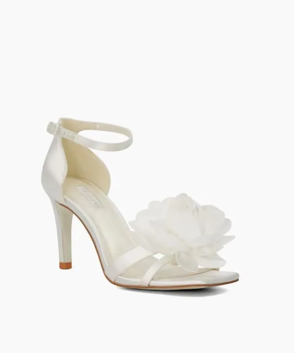 Dune London Wedding Shoes Memorise White Corsage Detail Ankle Strap Wedding Heels Dune London White 8211 Women Dune London Wedding Shoes Memorise White Corsage Detail Ankle Strap Wedding Heels Dune London White 8211 Women