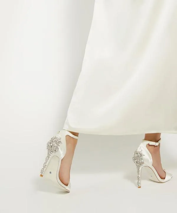 Dune London Wedding Shoes Meridians White Jewel Heeled Wedding Sandals Dune London White 8211 Women Dune London Wedding Shoes Meridians White Jewel Heeled Wedding Sandals Dune London White 8211 Women