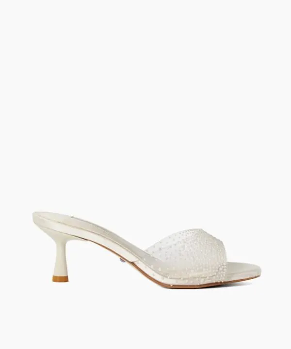 Dune London Wedding Shoes Moonlit Ivory Sea Pearl Embellished Vinyl Wedding Mules Dune London White 8211 Women Dune London Wedding Shoes Moonlit Ivory Sea Pearl Embellished Vinyl Wedding Mules Dune London White 8211 Women