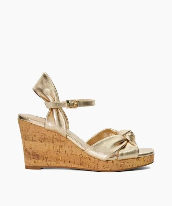 Dune London Wedge Sandals Kaino Gold Leather Cork Wedge Dune London Metallic 8211 Women Dune London Wedge Sandals Kaino Gold Leather Cork Wedge Dune London Metallic 8211 Women