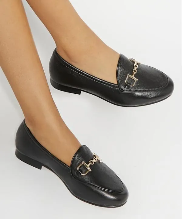 Dune London Wide Fit Shoes Glair Black Almond Toe Buckle Detail Loafers Dune London Black 8211 Women Dune London Wide Fit Shoes Glair Black Almond Toe Buckle Detail Loafers Dune London Black 8211 Women