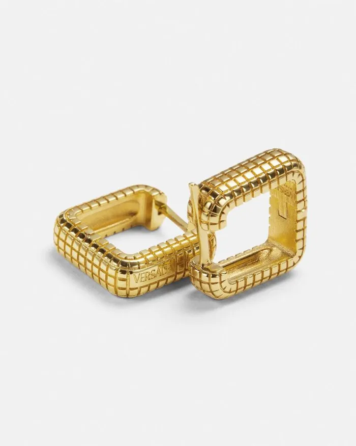 Dylos Hoop Earrings Light Gold WomenMen Versace Earrings