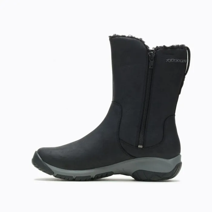 Encore 4 Tall Zip Polar Waterproof Black Women Merrell Boots