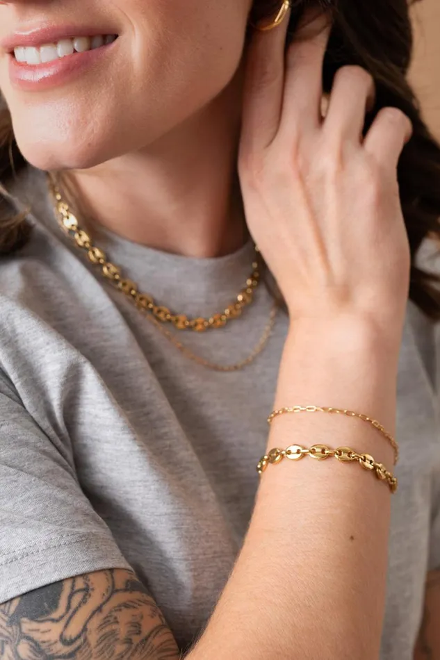 Everyday Paperclip Chain Bracelet Stainless Steel Gold Women Alex And Ani Bracelets Everyday Paperclip Chain Bracelet Stainless Steel Gold Women Alex And Ani Bracelets
