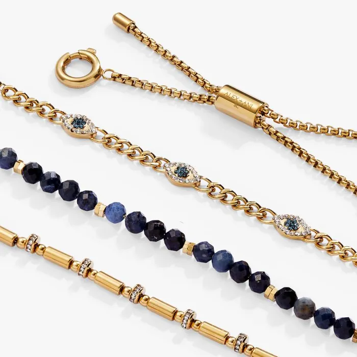 Evil Eye Stranded Bracelet Set Stainless Steel Gold Women Alex And Ani Strength Protection Evil Eye Stranded Bracelet Set Stainless Steel Gold Women Alex And Ani Strength Protection