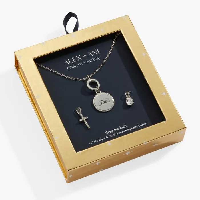 Faith Mix Match Charm Necklace Set Silver Women Alex And Ani Spiritual Religious Faith Mix Match Charm Necklace Set Silver Women Alex And Ani Spiritual Religious
