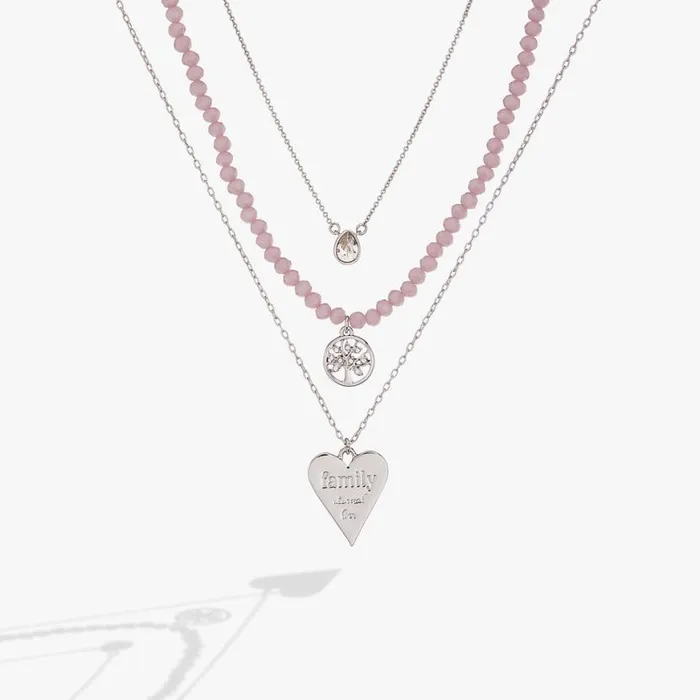 Family Layered Necklace Set Silver Women Alex And Ani Necklaces Family Layered Necklace Set Silver Women Alex And Ani Necklaces