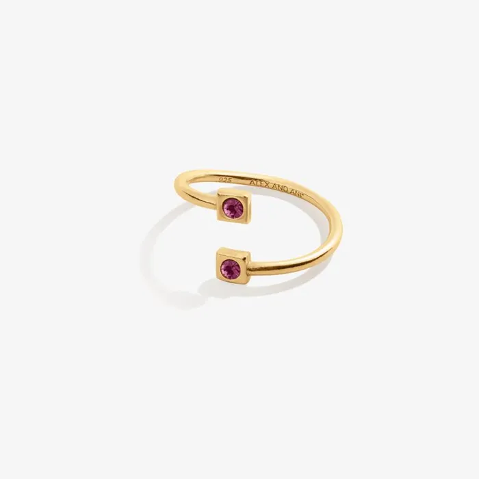 February Birthstone Amethyst Ring Wrap 14kt Gold Over Sterling Silver Women Alex And Ani Birthday