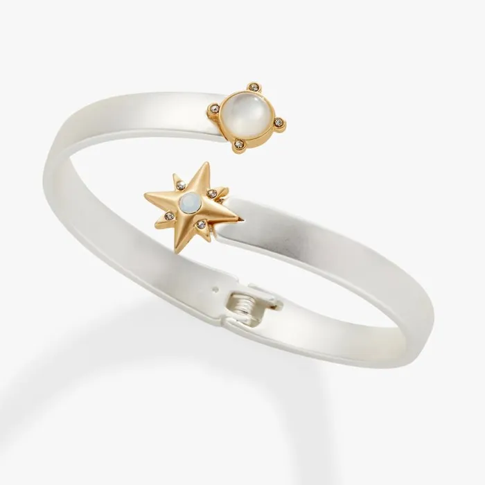 Festival Celestial Hinge Bracelet Two Tone Women Alex And Ani Iconic Alex And Ani