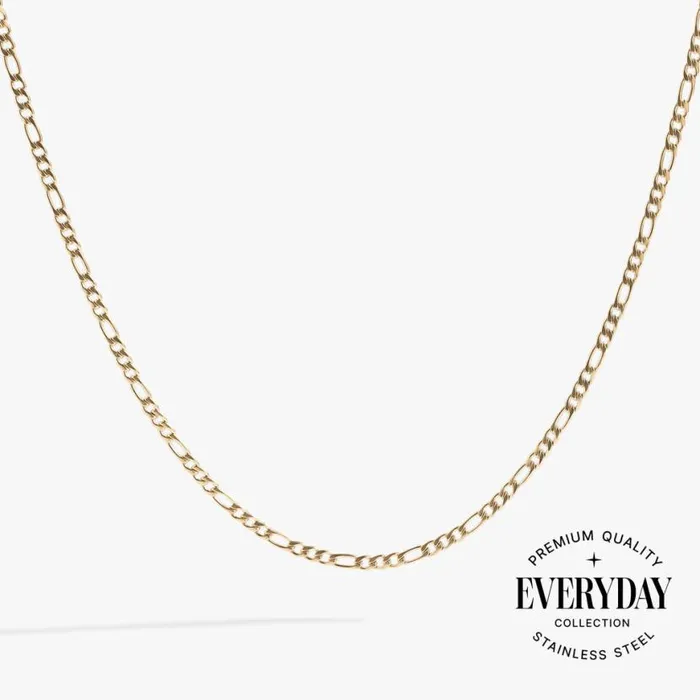 Figaro Charm and Layering Necklace Stainless Steel Gold Women Alex And Ani Necklaces