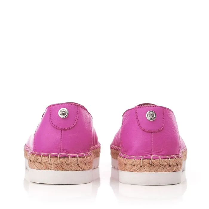 Flat And Ballerina Shoes Women Moda In Pelle Fairmont Pink Leather