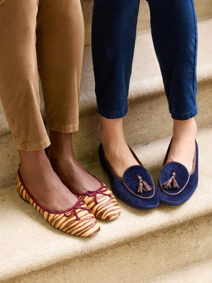 Flats Women JMcLaughlin Cecily Velvet Loafers Navy Flats Women JMcLaughlin Cecily Velvet Loafers Navy