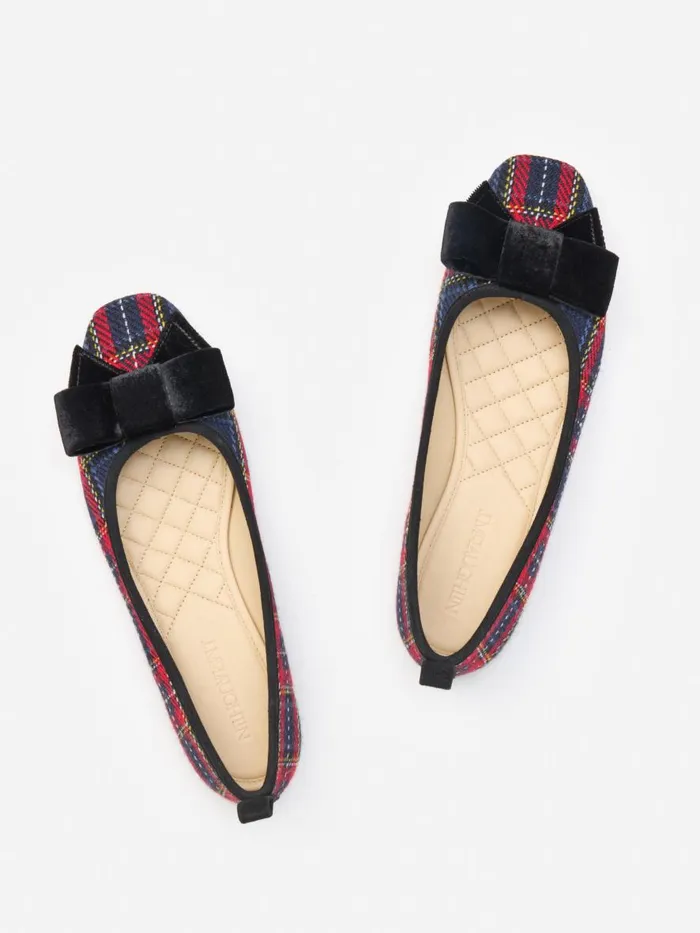 Flats Women JMcLaughlin Luella Flats In Tartan Navyred