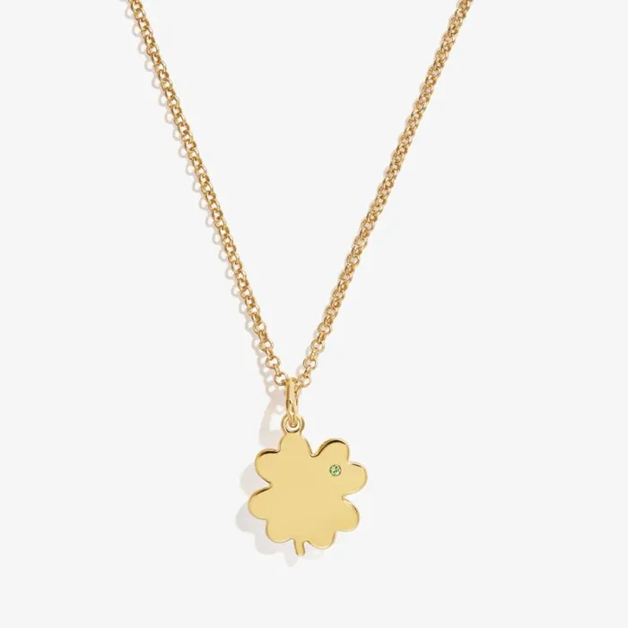 FourLeaf Clover Necklace 21034 Silver Women Alex And Ani Luck Prosperity