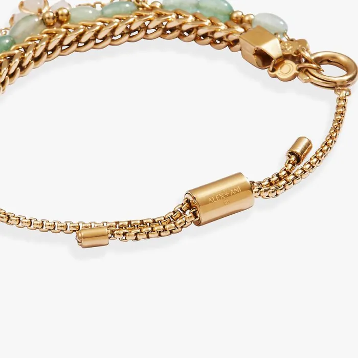 FourLeaf Clover Stranded Bracelet Set Stainless Steel Gold Women Alex And Ani Jewelry Sets FourLeaf Clover Stranded Bracelet Set Stainless Steel Gold Women Alex And Ani Jewelry Sets