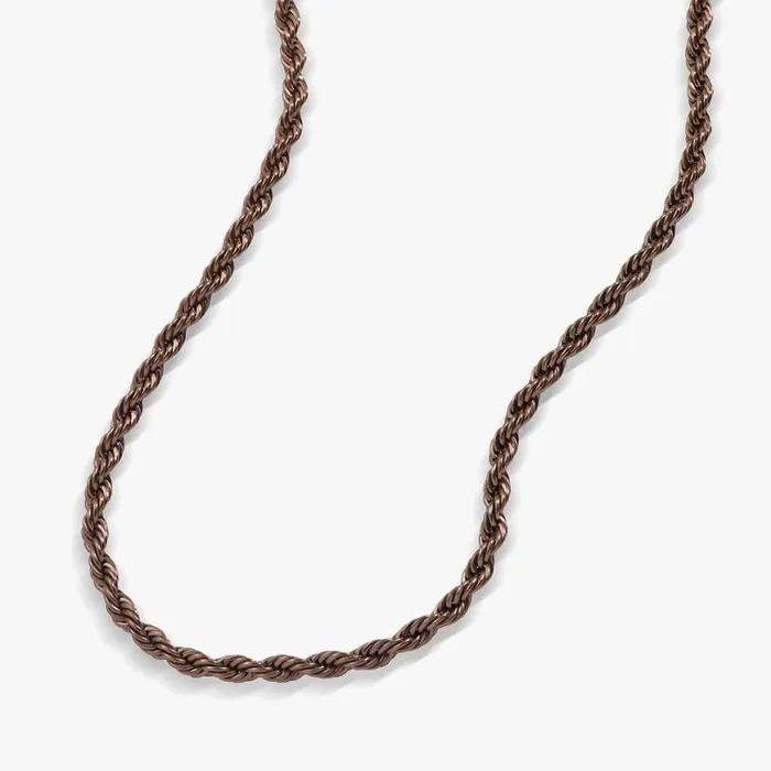 French Rope Chain Necklace Shiny Chocolate Women Alex And Ani Easter