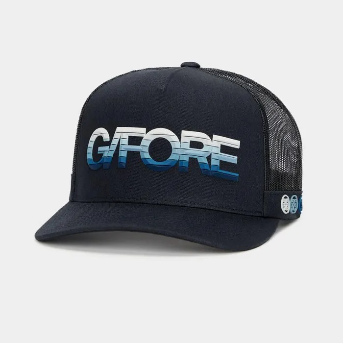 GFORE 3D OMBR GFORE COTTON TWILL TRUCKER HAT Ink MenWomen Hats