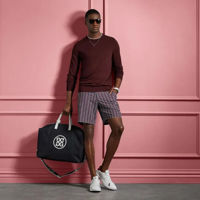GFORE BRICK STRIPE MAVERICK 4WAY STRETCH SHORT Cabernet Men Shorts GFORE BRICK STRIPE MAVERICK 4WAY STRETCH SHORT Cabernet Men Shorts