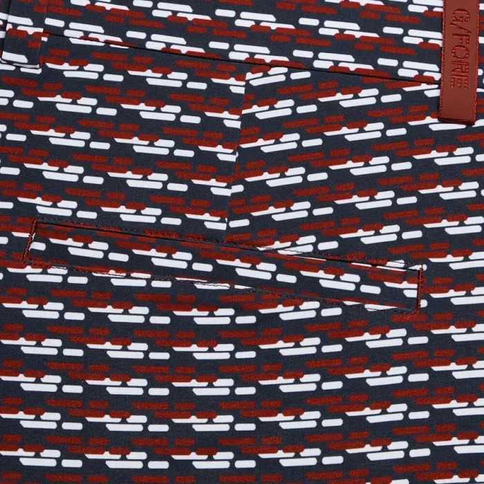 GFORE BRICK STRIPE MAVERICK 4WAY STRETCH SHORT Cabernet Men Shorts GFORE BRICK STRIPE MAVERICK 4WAY STRETCH SHORT Cabernet Men Shorts