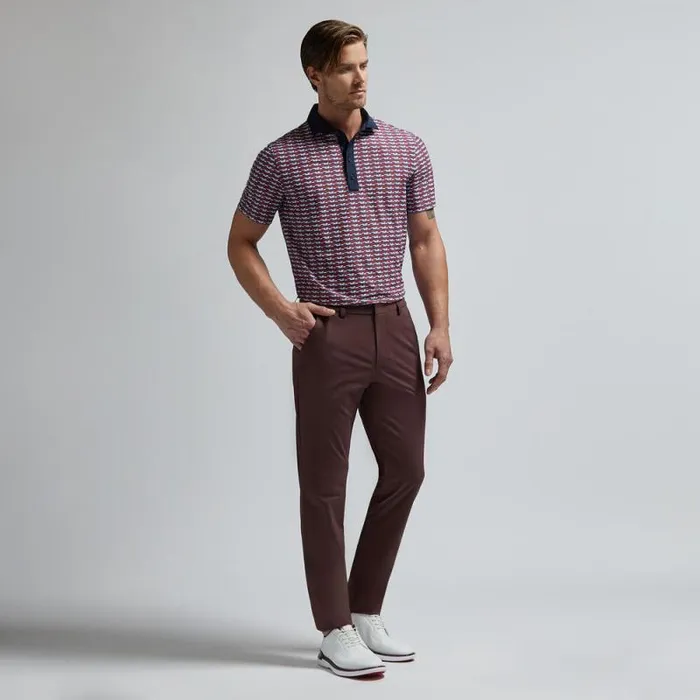 GFORE BRICK STRIPE TECH PIQU POLO Cabernet Men Polos GFORE BRICK STRIPE TECH PIQU POLO Cabernet Men Polos