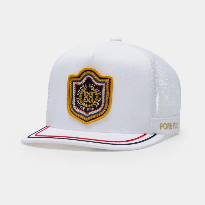 GFORE BULLION STRETCH TWILL TALL TRUCKER HAT Snow MenWomen Hats