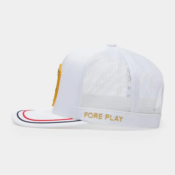 GFORE BULLION STRETCH TWILL TALL TRUCKER HAT Snow MenWomen Hats GFORE BULLION STRETCH TWILL TALL TRUCKER HAT Snow MenWomen Hats