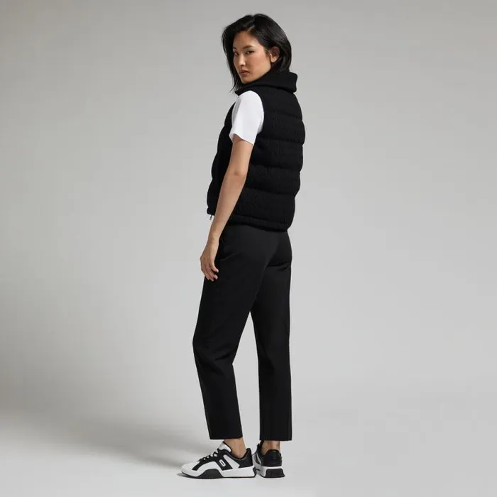 GFORE CABLE KNIT WOOL BLEND DOWN PUFFER VEST Onyx Women Outerwear GFORE CABLE KNIT WOOL BLEND DOWN PUFFER VEST Onyx Women Outerwear