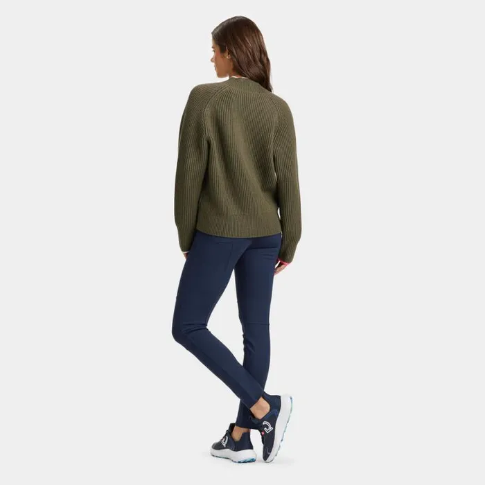GFORE CHUNKY RIB MERINO WOOL RELAXED FIT V NECK SWEATER Isle Women Sweaters