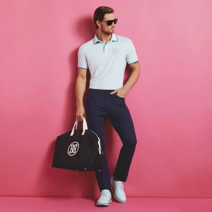 GFORE CIRCLE G039S EMBOSSED TECH JERSEY BANDED SLEEVE POLO Daybreak Men Polos GFORE CIRCLE G039S EMBOSSED TECH JERSEY BANDED SLEEVE POLO Daybreak Men Polos