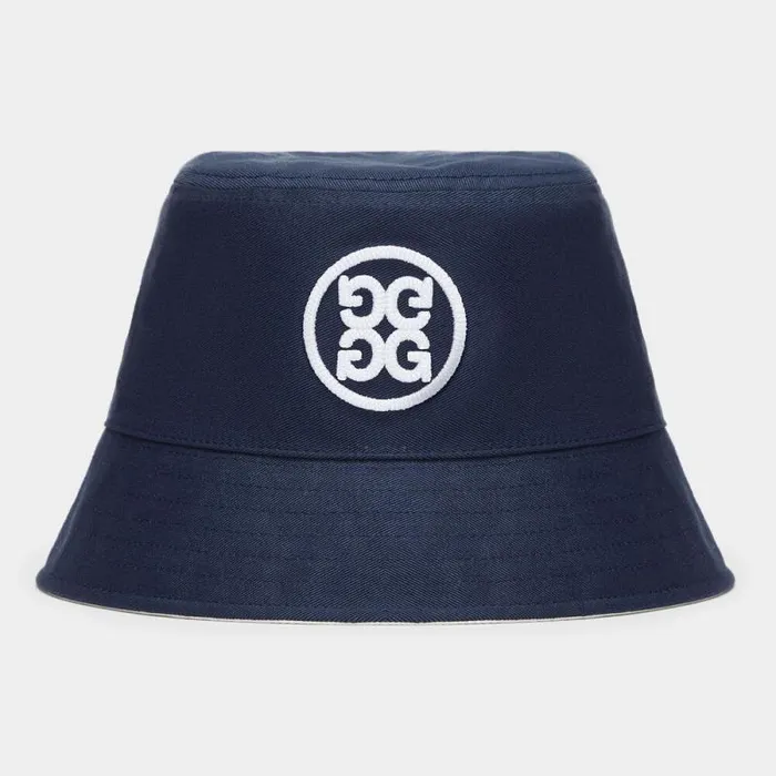 GFORE CIRCLE G039S REVERSIBLE COTTON TWILL BUCKET HAT Snowtwilight MenWomen Hats