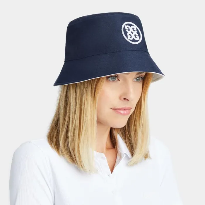 GFORE CIRCLE G039S REVERSIBLE COTTON TWILL BUCKET HAT Snowtwilight MenWomen Hats GFORE CIRCLE G039S REVERSIBLE COTTON TWILL BUCKET HAT Snowtwilight MenWomen Hats