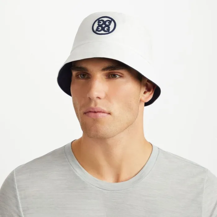GFORE CIRCLE G039S REVERSIBLE COTTON TWILL BUCKET HAT Snowtwilight MenWomen Hats GFORE CIRCLE G039S REVERSIBLE COTTON TWILL BUCKET HAT Snowtwilight MenWomen Hats