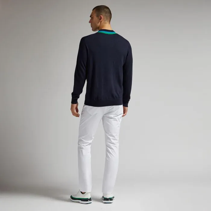 GFORE COLOURBLOCK INTARSIA CREWNECK MERINO WOOL SWEATER Twilight Men Sweaters GFORE COLOURBLOCK INTARSIA CREWNECK MERINO WOOL SWEATER Twilight Men Sweaters