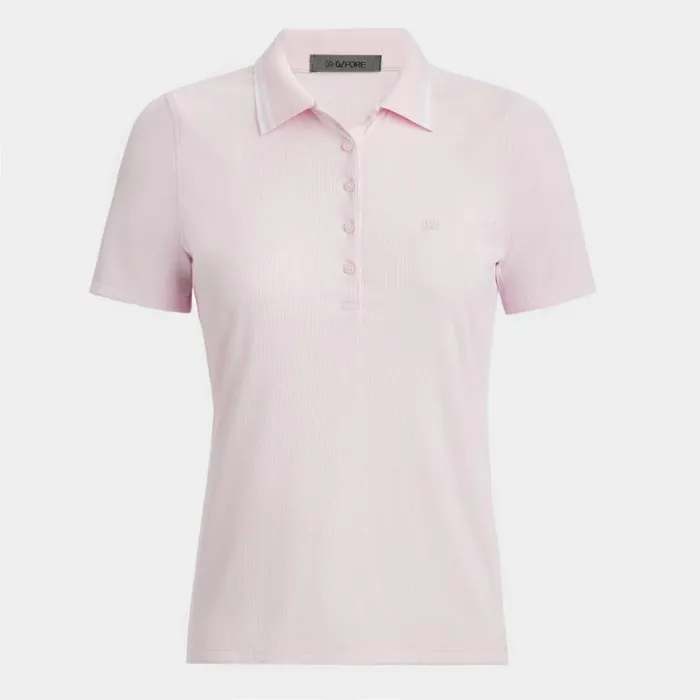 GFORE CONTRAST COLLAR RIBBED TECH NYLON POLO Blush Women Polos and Shirts
