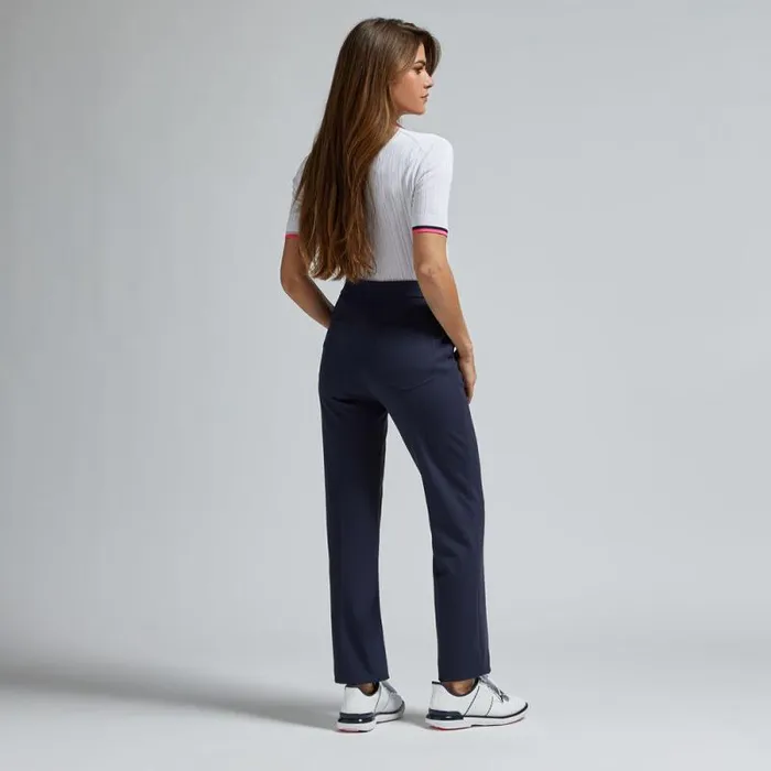 GFORE COTTON BLEND RIBBED SHORT SLEEVE SWEATER POLO Snow Women Polos and Shirts