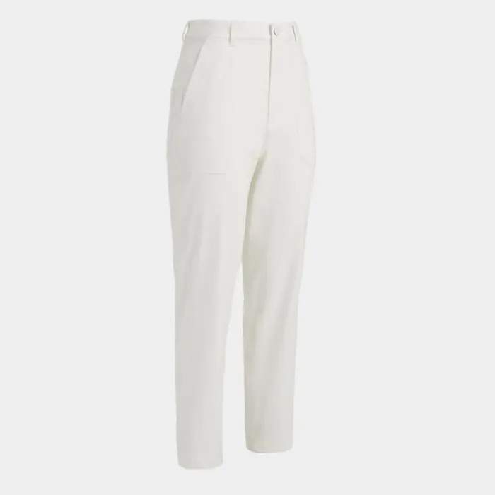 GFORE COTTON TWILL HIGH RISE STRAIGHT TAPERED LEG TROUSER Snow Women Pants and Shorts GFORE COTTON TWILL HIGH RISE STRAIGHT TAPERED LEG TROUSER Snow Women Pants and Shorts