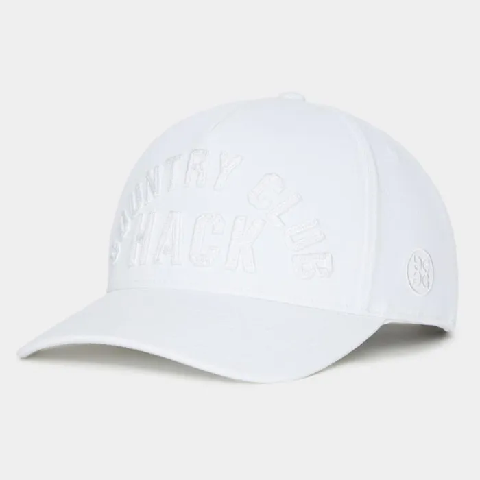 GFORE COUNTRY CLUB HACK STRETCH TWILL SNAPBACK HAT Snow MenWomen Hats