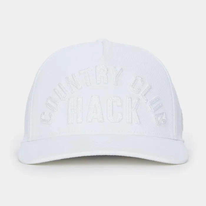 GFORE COUNTRY CLUB HACK STRETCH TWILL SNAPBACK HAT Snow MenWomen Hats
