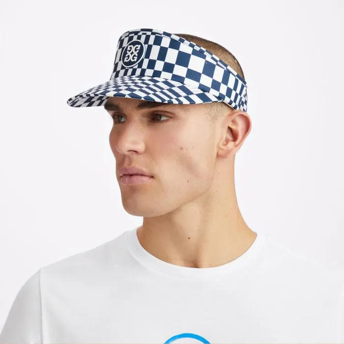 GFORE DISTORTED CHECK RIPSTOP VISOR Twilight Women Hats GFORE DISTORTED CHECK RIPSTOP VISOR Twilight Women Hats