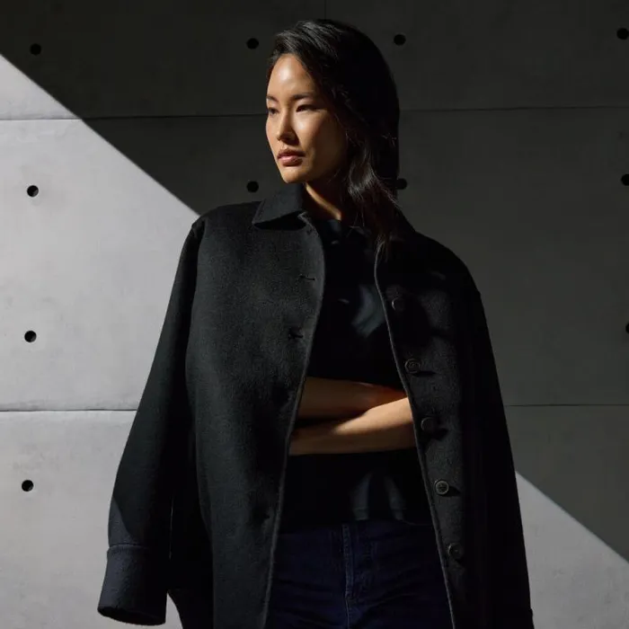 GFORE DOUBLE FACED CASHMERE JACKET Onyx Women Outerwear