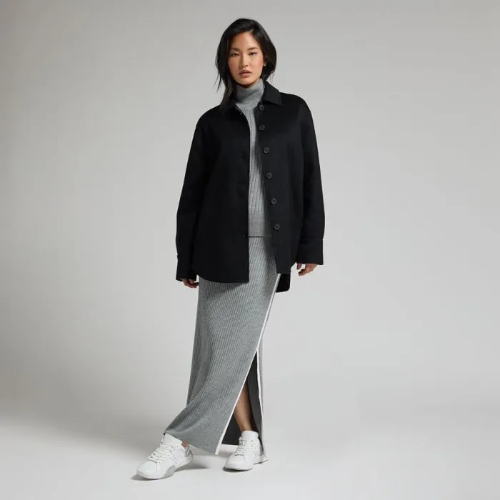 GFORE DOUBLE FACED CASHMERE JACKET Onyx Women Outerwear GFORE DOUBLE FACED CASHMERE JACKET Onyx Women Outerwear